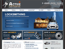 Tablet Screenshot of activelockandsafe.com